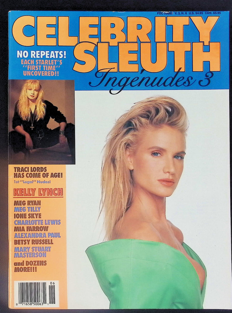 CLEARANCE Celebrity Sleuth Magazine Ingenudes #3 Kelly Lynch, Meg Ryan 1990 091725AKNON-14