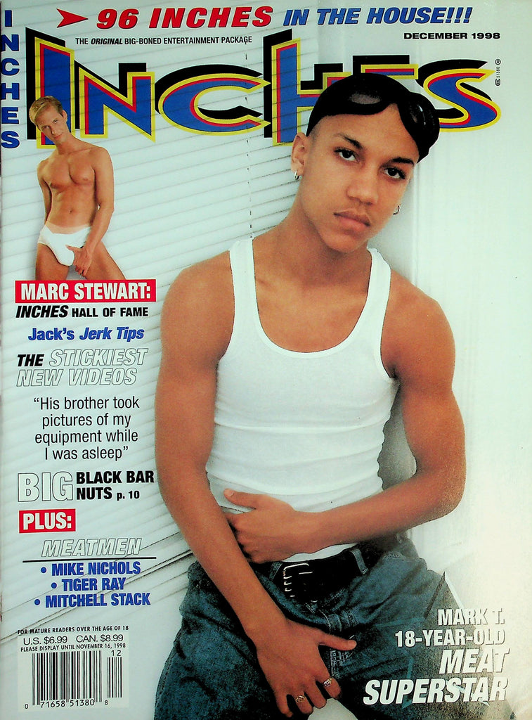 Inches Gay Magazine  Cover Guy Mark  December 1998   041826lmp