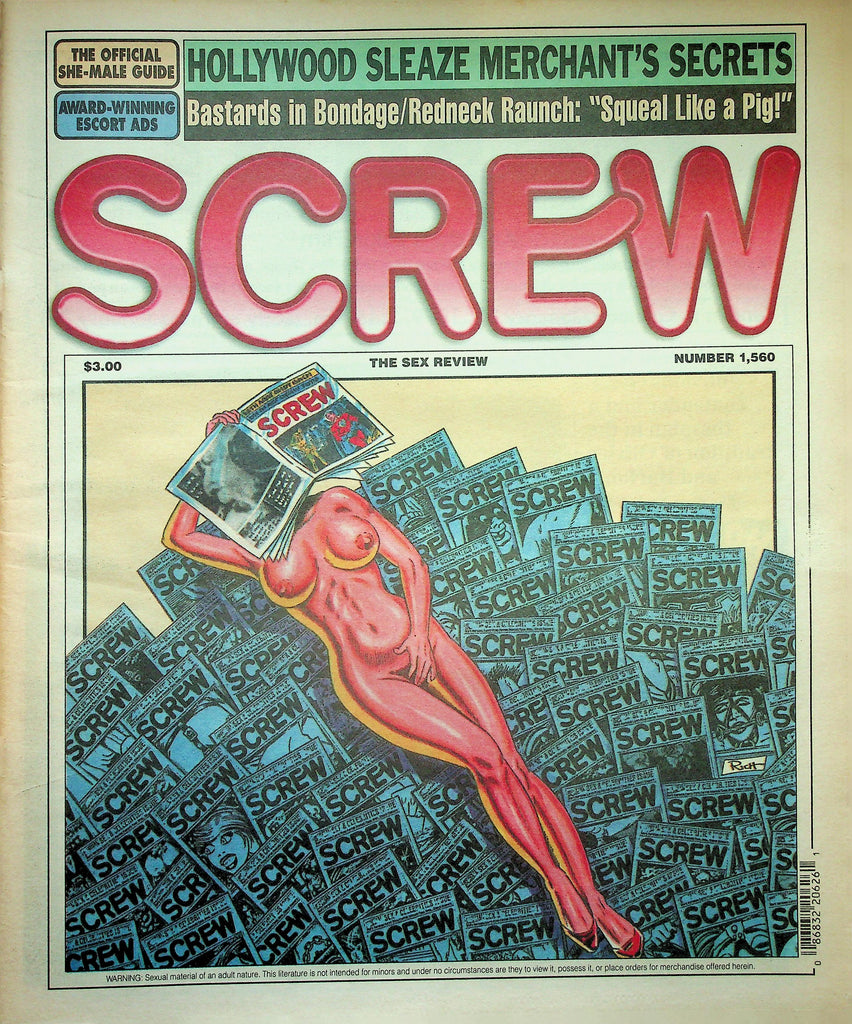 Screw Newspaper   Hollywood Sleaze Merchant's Secrets  #1560  January 25, 1999    010626lmp2