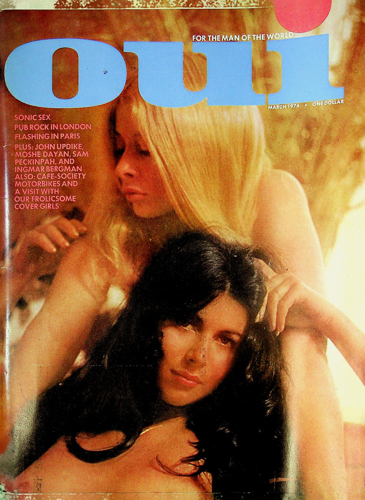 OUI Magazine Ft. John Updike & Moshe Dayan March 1974 100625RP-