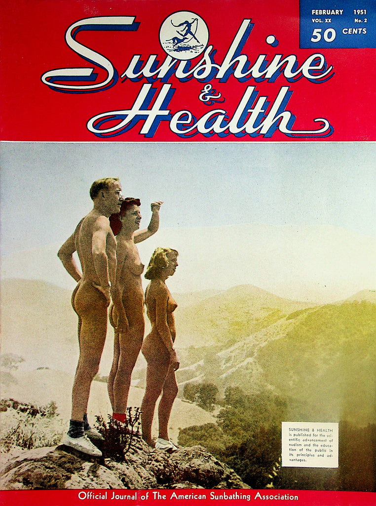 Sunshine & Health Nudist Magazine  February 1951   052824lm-p