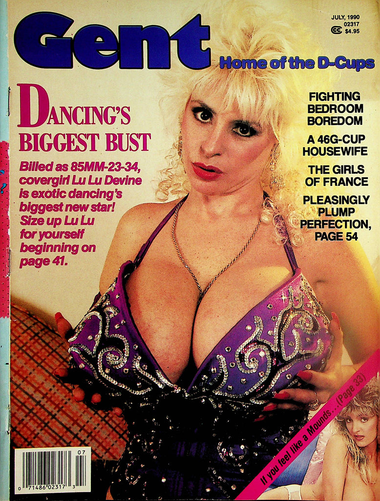 Gent Busty Magazine  Covergirl Lu Lu Devine  July 1990     012626lmp