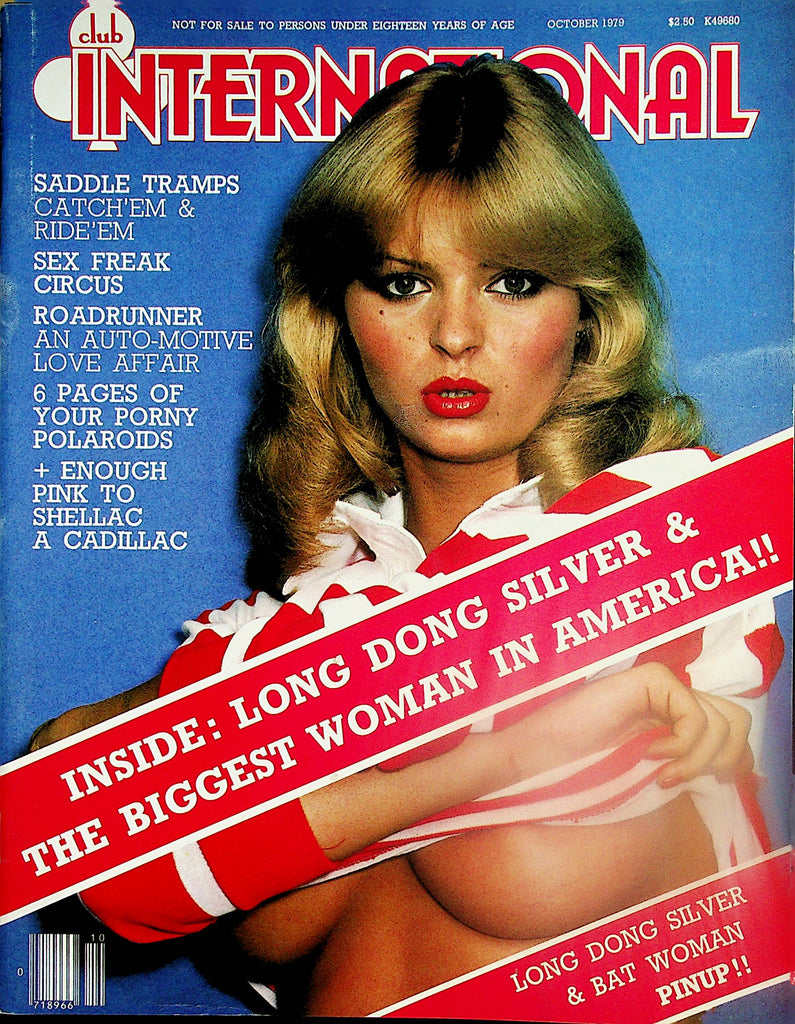 Club International Magazine  Long Dong Silver & Bat Woman  October 1979  Paul Raymond   101224lm-p