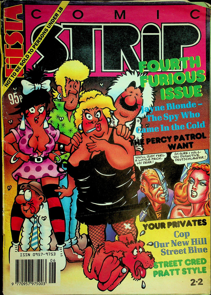 Fiesta Comic Strip Magazine   Jayne Blonde- The Spy Who Came In The Cold #4  1990      012426lmp