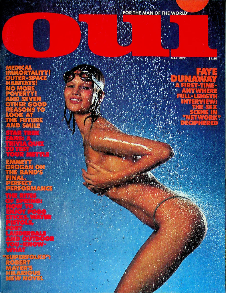 OUI Magazine Faye Dunaway & Robert Mayer May 1977 021925RP