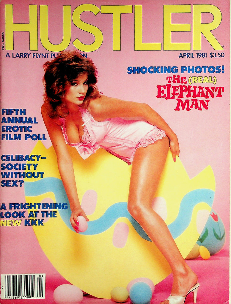 Hustler Magazine  Centerfold Girl Marlene  / The Real Elephant Man  April 1981  030826lmp