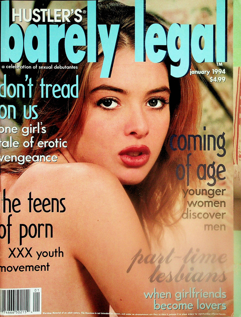 Hustler's Barely Legal Magazine  Covergirl Jillian  January 1994  102125lm-p