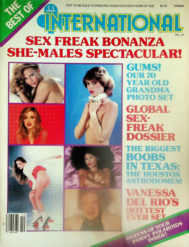 The Best Club International Magazine  Sex Freak Bonanza She-Males / Vanessa Del Rio  #10  1981    Paul Raymond   101825lm-p