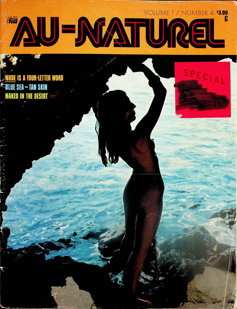 Au-Natural Nudist Magazine   Blue Sea - Tan Skin / Naked In The Desert   vol.1 #4   1974  042725lm-p