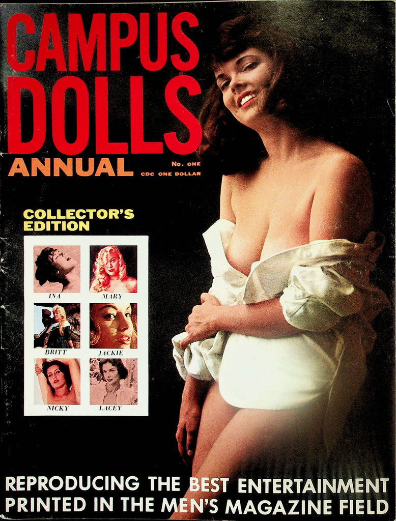 Campus Dolls Annual Vintage Magazine  Centerfold Girl Jackie  #1  1964    091725lm-p