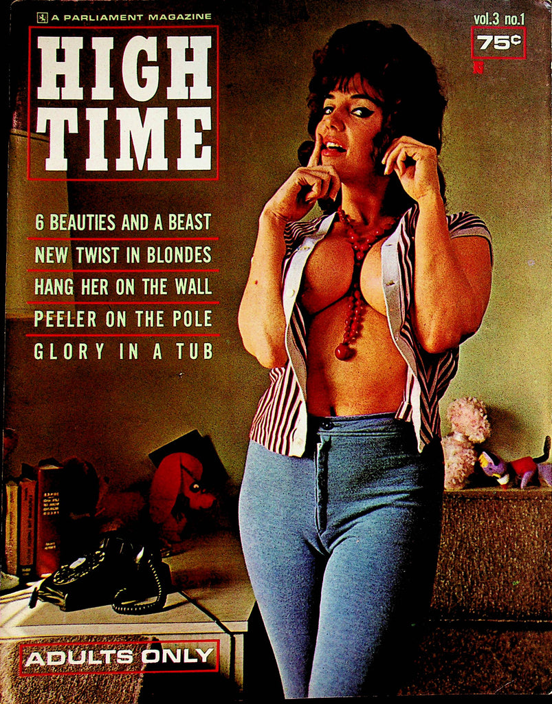 High Time Busty Magazine   Sandra Merritt  vol.3 #1 1960's  Parliament Publication     051023lm-p