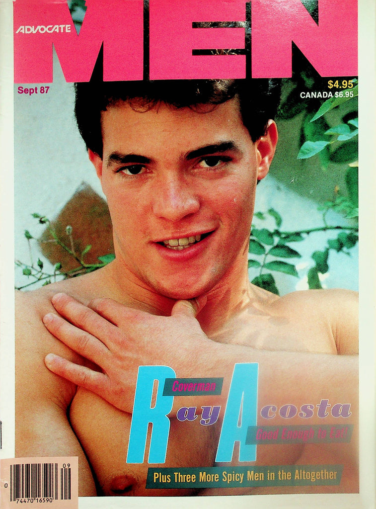 Advocate Men Gay Magazine  Cover Guy Ray Acosta  September 1987    072525lm-p