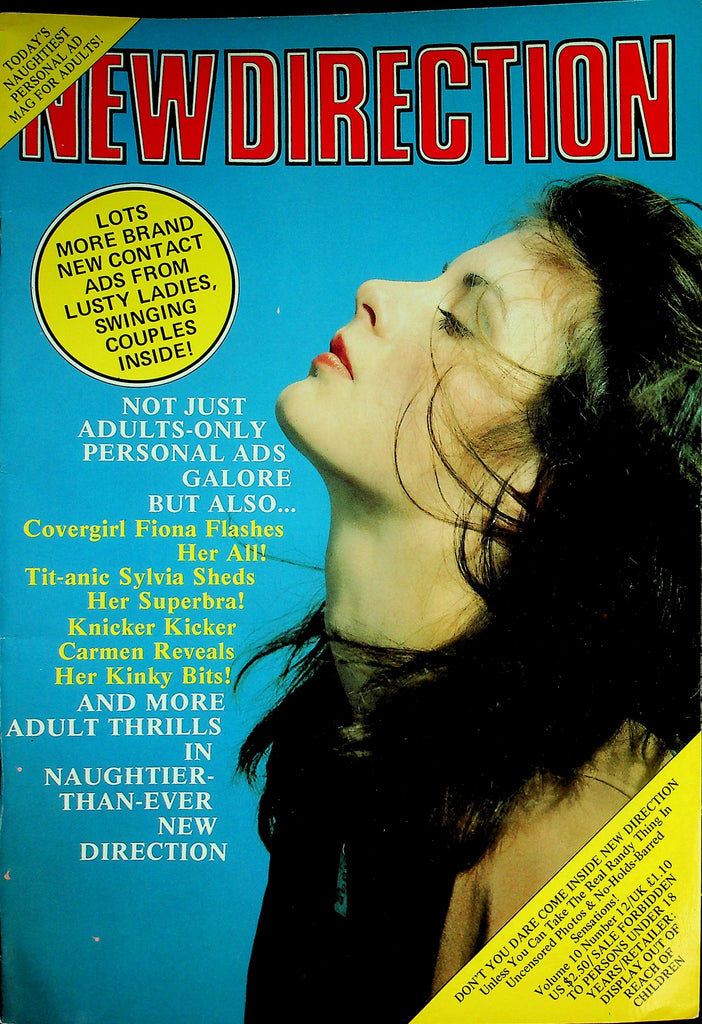 New Direction Magazine  Cover Girl Fiona / Tit-anic Sylvia  vol.10 #12 1981    040326lmp