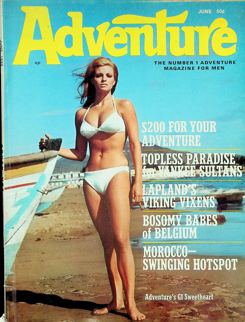 Adventure Magazine  Raquel Welch  June 1969   122925lmp