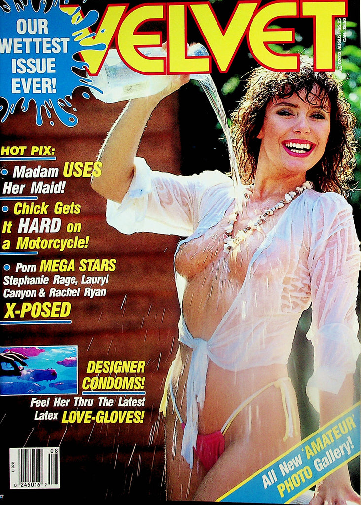 Velvet Magazine  Porn Mega Stars: Stephanie Rage, Lauryl Canyon & Rachel Ryan  August 1989       113024lm-p2