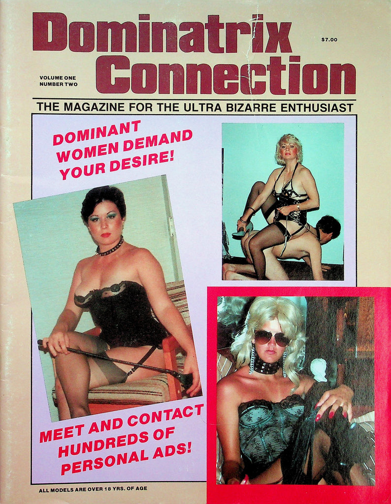 Dominatrix Connection Magazine  Dominant Women Demand Your Desires!   vol.1 #2  1987    122925lmp
