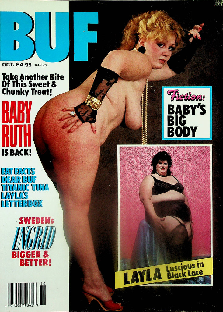 BUF Magazine   Baby Ruth Is Back! / Layla Luscious In Black Lace  October 1988  080825lm-p