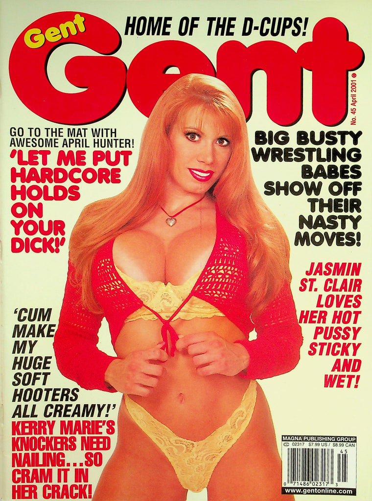 Gent Busty Magazine  Covergirl April Hunter / Kerry Marie, Big Busty Wrestling Babes  April 2001   073026lmp-GSC
