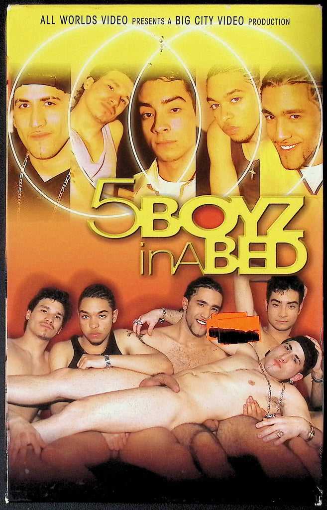 5 Boyz In A Bed All Worlds Video Gay VHS 2002 100724JKVHS