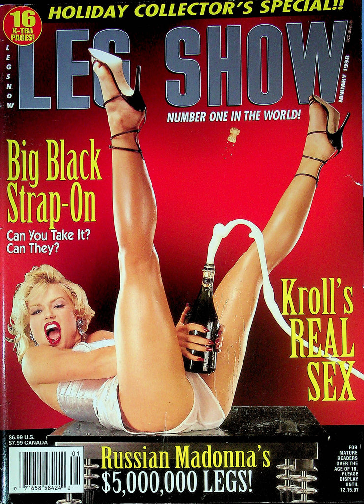 Leg Show Magazine Big Black Strap On & Russian Madonna January 1998 011924RP