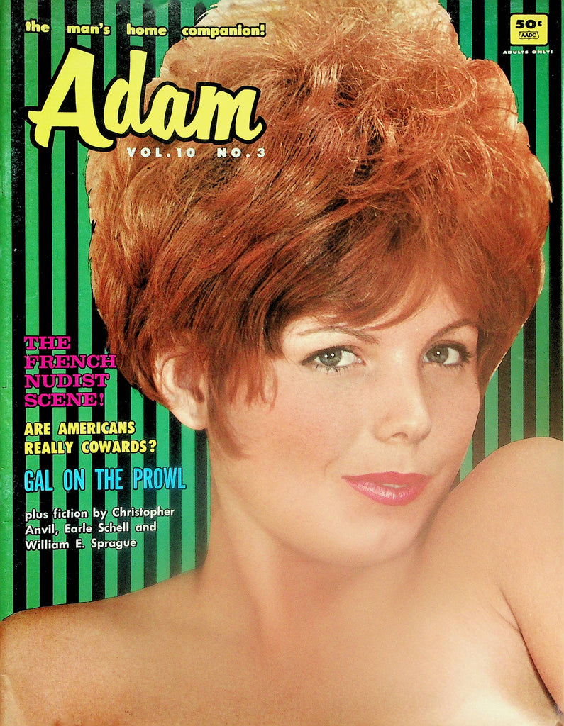 Adam Magazine  Cover Girl Charlene Taylor  vol.10 #3  1966  102725lm-p