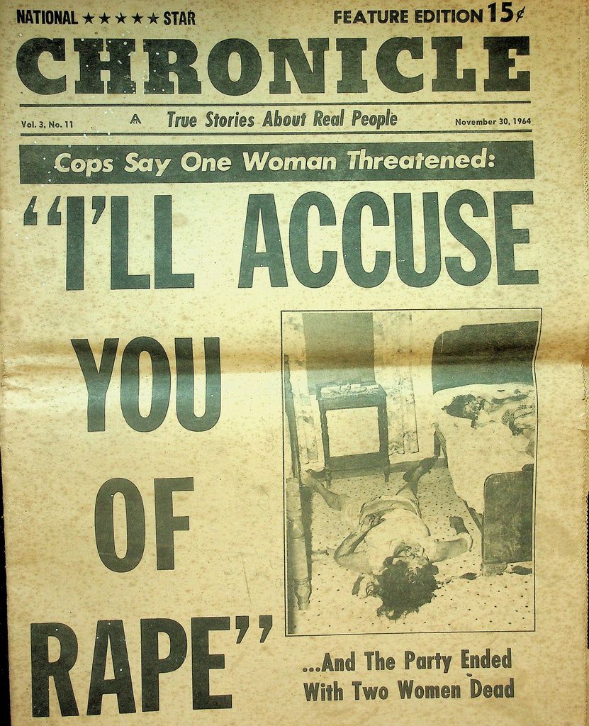National Star Chronicle Newspaper  And The Party Ended With Two Women Dead  November 30, 1964       090526lmp-GSC