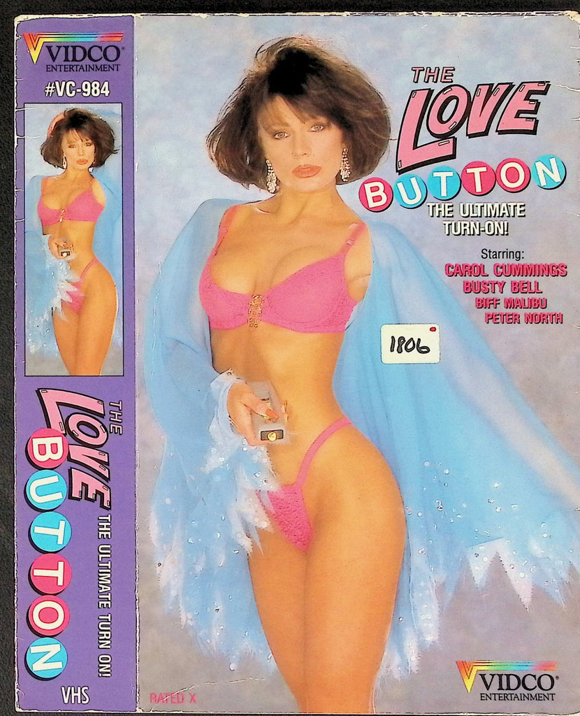 The Love Button with Carol Cummings Busty Bell Biff Malibu Adult VHS Vidco 050726AKVHS
