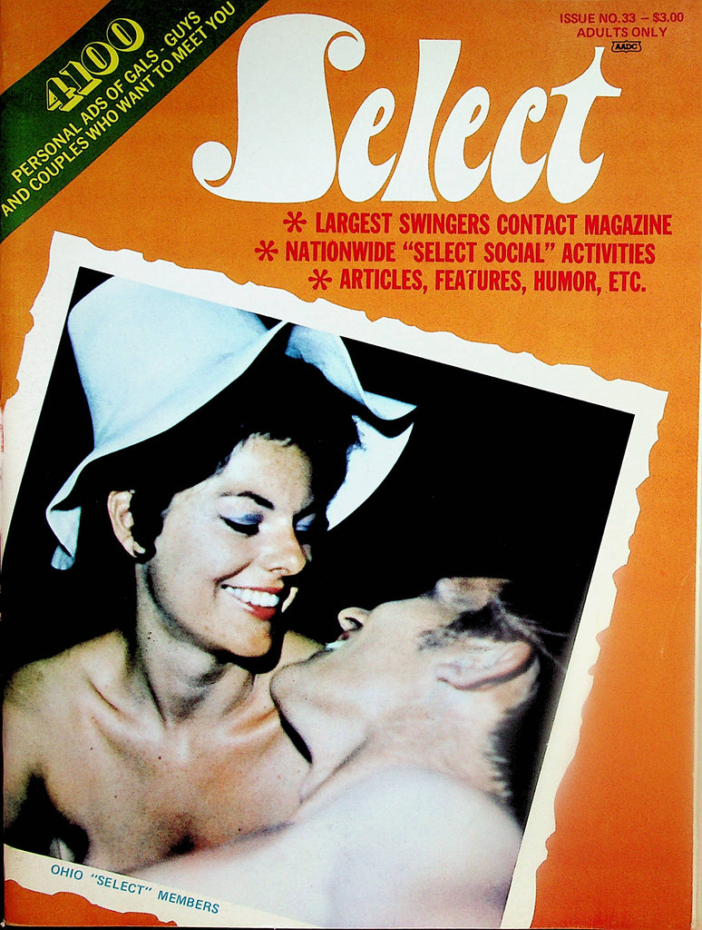 Select Swingers Contact Magazine    Ads, Articles, Features and Humor  #33  1971         032724lm-p2