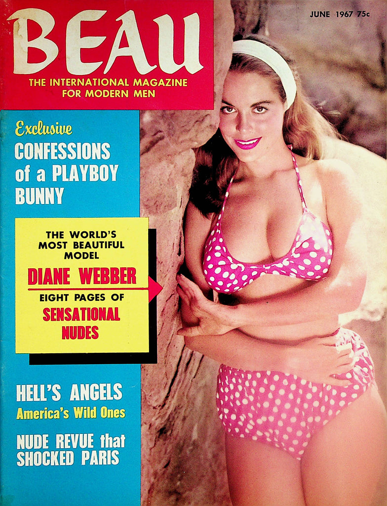 Beau Vintage Magazine  Diane Webber World's Most Beautiful Model  June 1967  123024lm-p