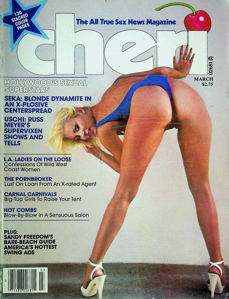 Cheri Men's Magazine Seka & Sandy Freedom March 1980 081624RP