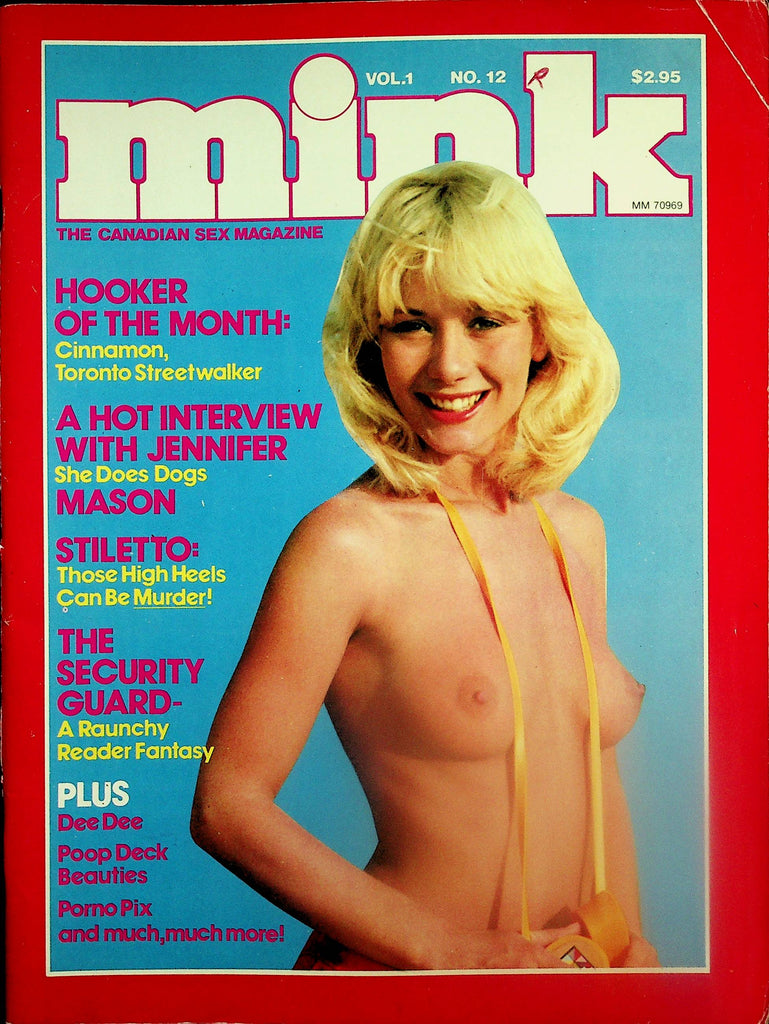 Mink Canadian Magazine  Centerfold Girl Peach Fuzz  vol.1 #12  1981  091125lm-p