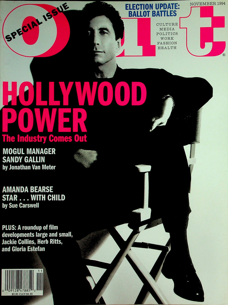 Out Gay Interest Magazine  Special Issue!  Hollywood Power The Industry Comes Out  November 1994       042426lmp