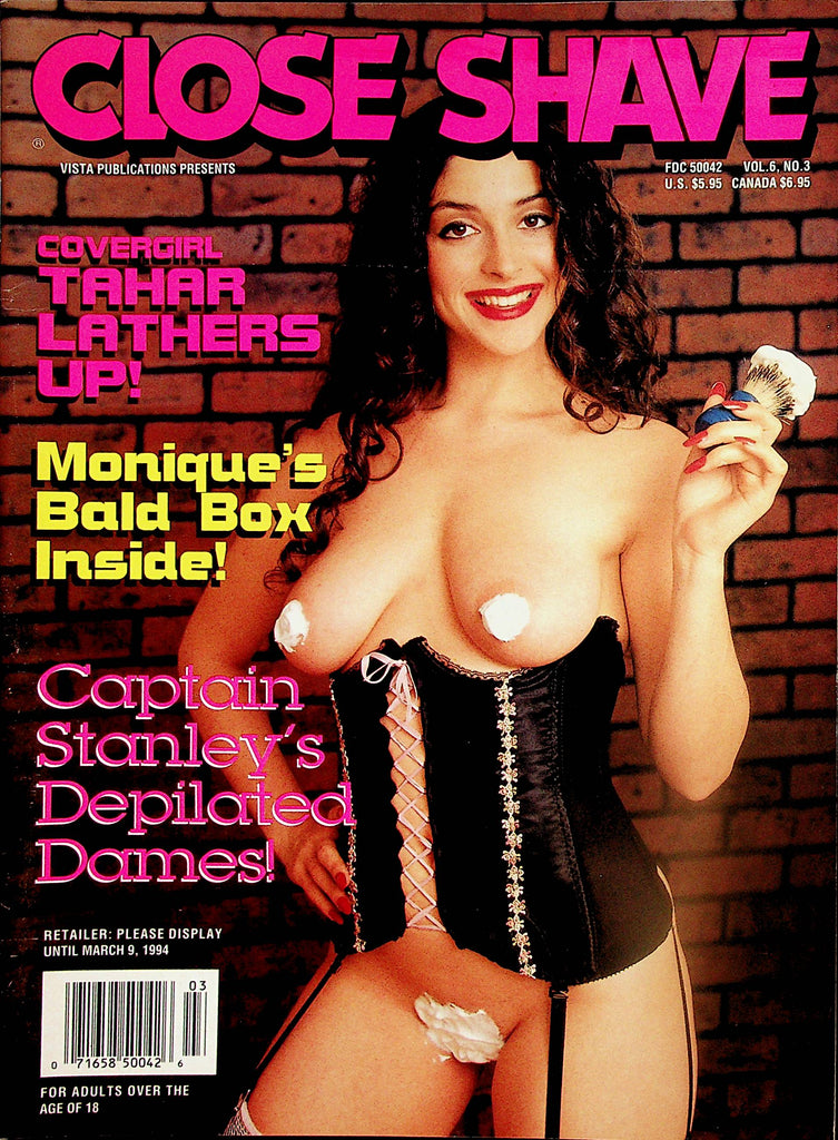Close Shave Magazine  Covergirl Tahar Lathers UP! / Monique's Bald Box  vol.6 #3  1994  020224lm-p2
