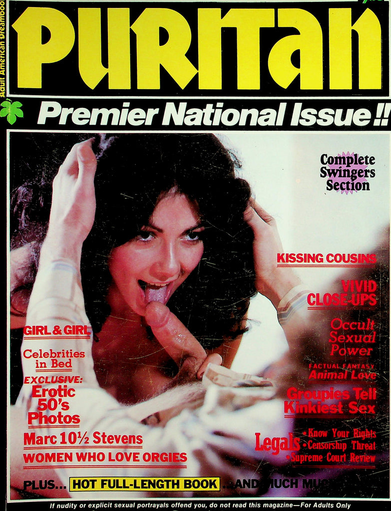 Puritan Magazine Premier National Issue!  Marc 10 1/2 Stevens / Women Who Love Orgies  #1 1977     051126lmp