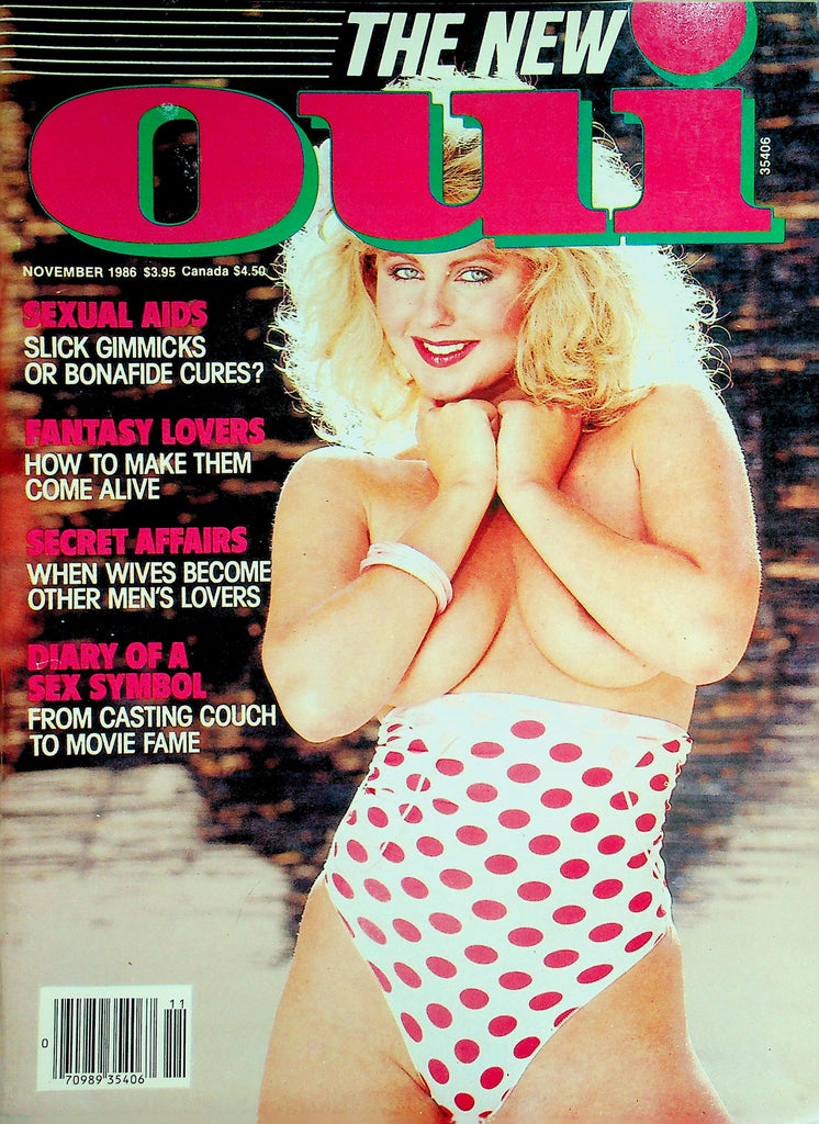 The New Oui Magazine  Sexual Aids, Fantasy Lovers, Diary Of A Sex Symbol  November 1986    032726lmp