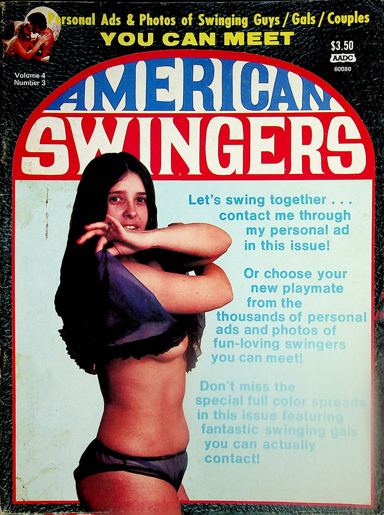 American Swingers Contact Magazine  You Can Meet - Let's Swing! vol.4 #3  1976    042624lm-p