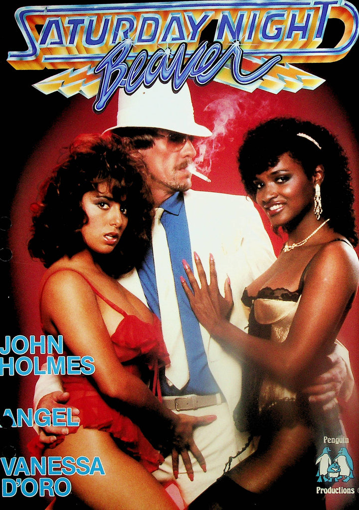 Saturday Night Beaver Adult Slick  John Holmes, Angel, Vanessa D'Oro  1986 Penguin Productions  071225lm-p