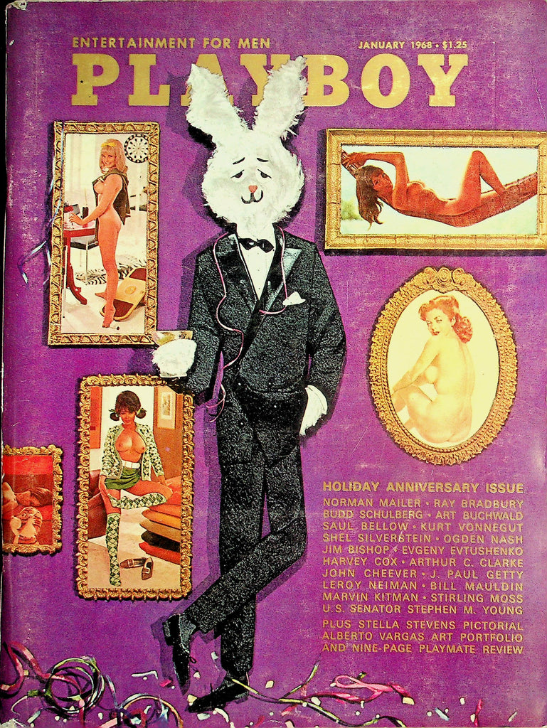 Playboy Magazine  Holiday Anniversary Issue / Centerfold Girl Connie  January 1968     022526lmp