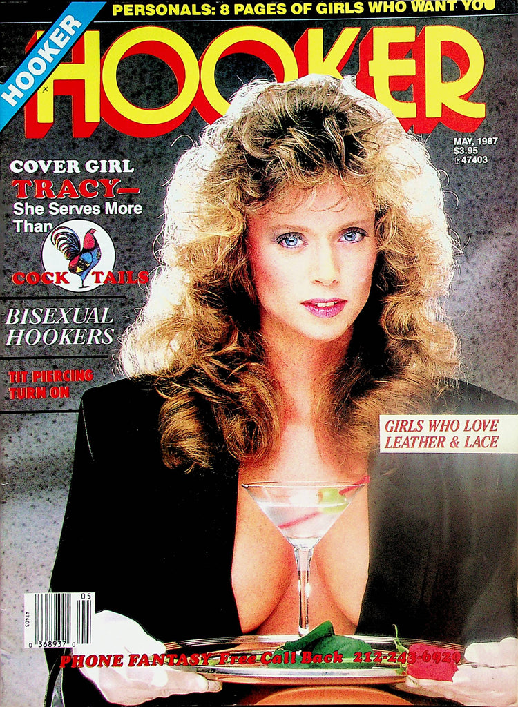 Hooker Magazine  Covergirl Tracy Serves More Than Cock Tails  May 1987      042424lm-p2