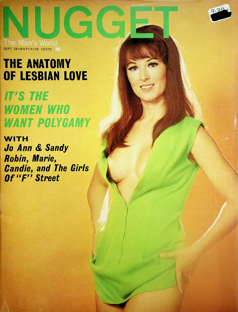 Nugget Vintage Magazine  Centerfold Girls Jo Ann & Sandt  September 1970  070225lm-p