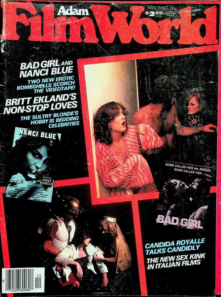 Adam Film World Magazine  Britt Eklands Non-Stop Loves / Bad Girl And Nanci Blue  vol.7 #12  1980  010226lmp