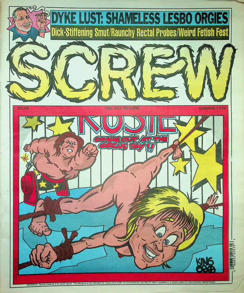Screw Newspaper  Dyke Lust, Dick - Stiffening Smut   #1470  May 5,  1997    010626lmp2