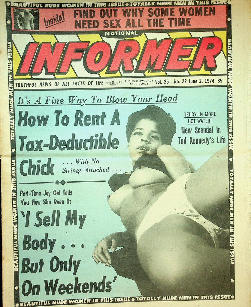 National Informer Adult Newspaper   I Sell My Body... But Only On Weekends  June 2 1974     090626lmp-GSC