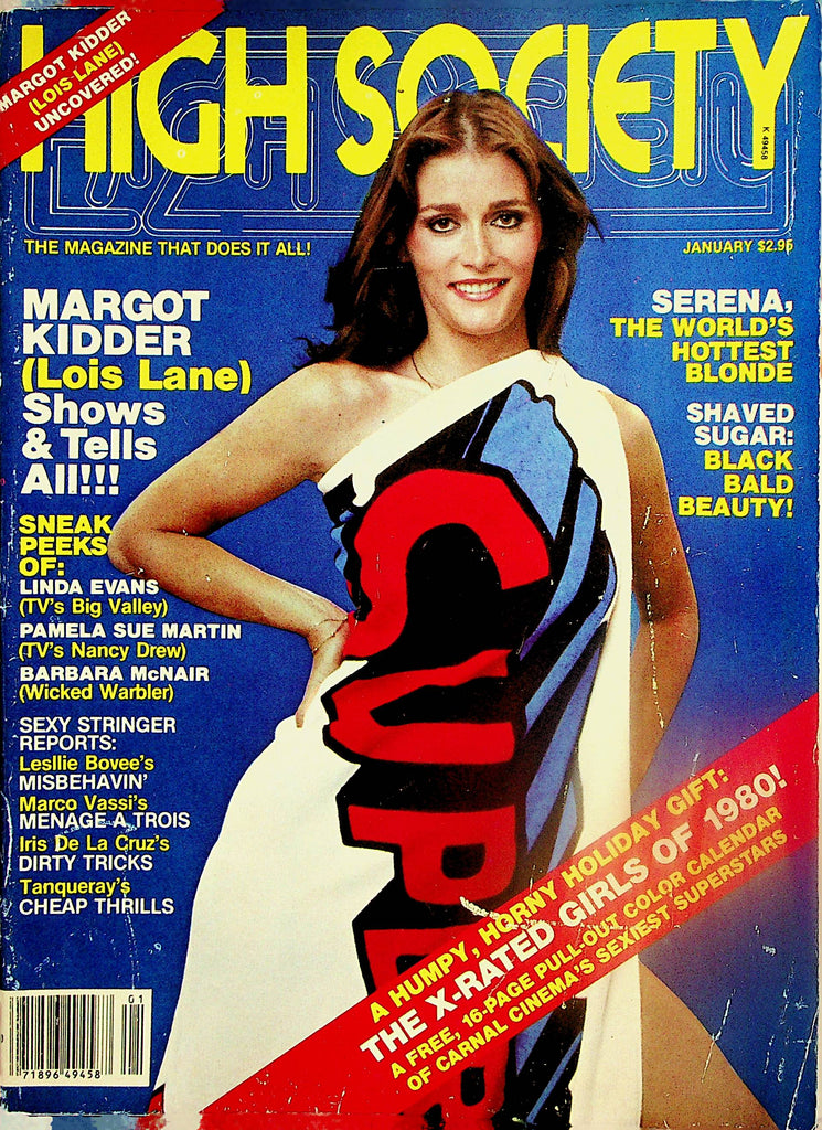 High Society Magazine  Margot Kidder (Lois Lane) / Serena : Hottest Blonde  January 1980    042126lmp