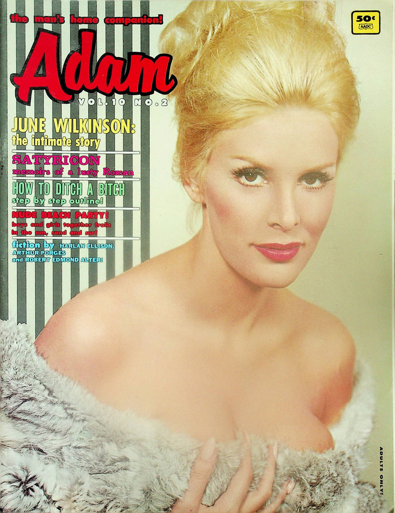 Adam Magazine  Cover Girl June Wilkinson  vol.10 #2  1966   102725lm-p