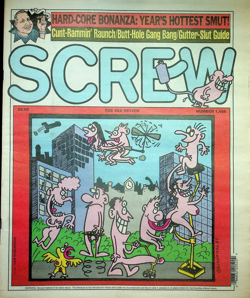 Screw Newspaper  Hard-Core Bonanza: Year's Hottest Smut!   #1455  January 20, 1997    010626lmp2