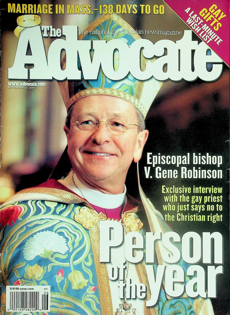 The Advocate Gay & Lesbian Magazine  Person Of The Year - Gay Priest Interview  December 23, 2003    022426lmp