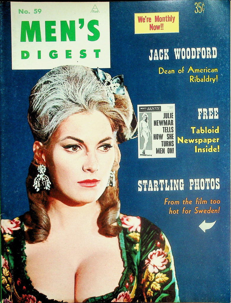 Men's Digest Magazine  Sunshine Gal Dawn Grayson / with Tabloid Newspaper - Julie Newmar  #59 1965   040226lmp