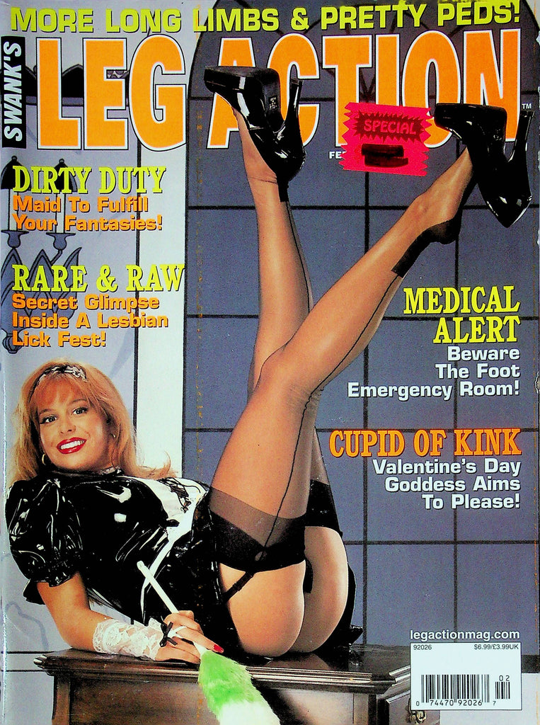 Swank's Leg Action Magazine Maid For Your Fantasies February 1998 011524RP