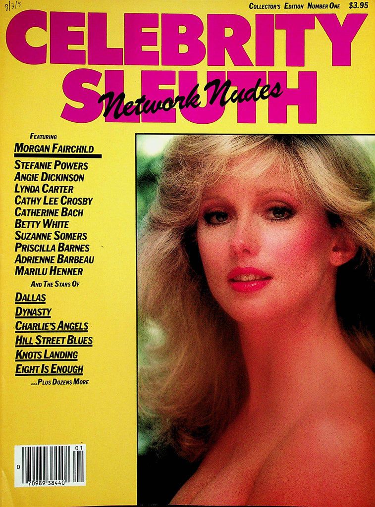 Celebrity Sleuth Magazine  Network Nudes - Morgan Fairchild, Lynda Carter, Suzanne Somers & More! #1 1985  041225lm-p